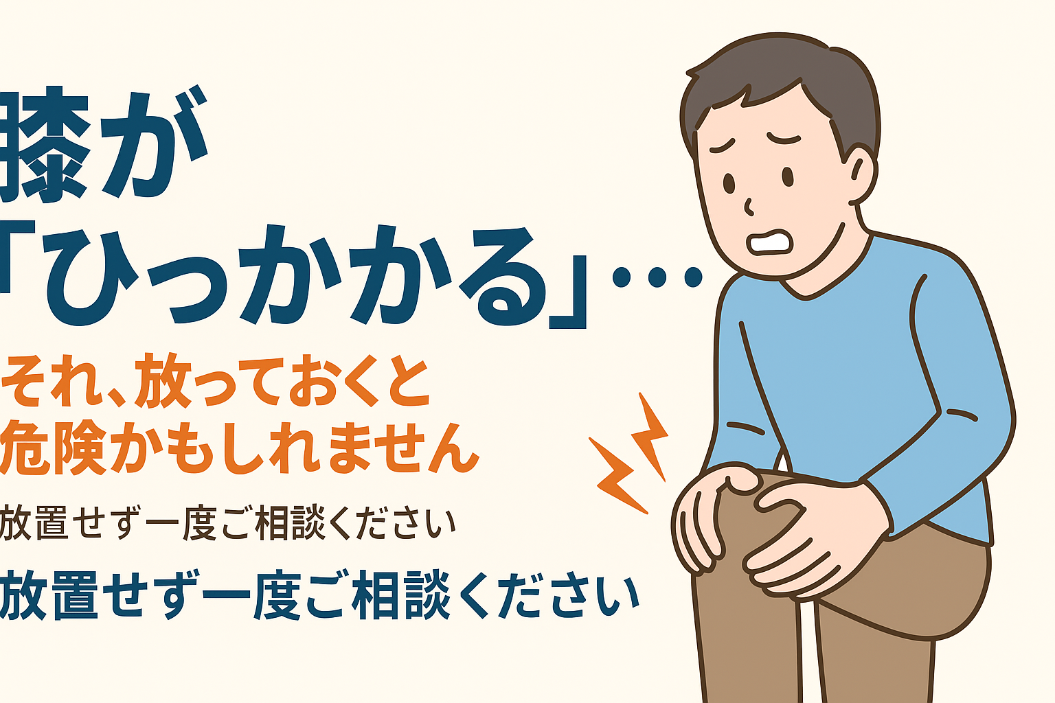 膝の引っかかり