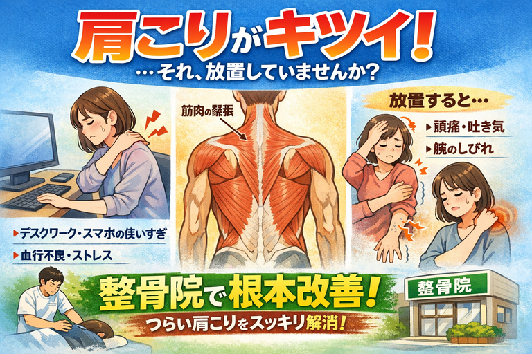 肩こりがキツイ…