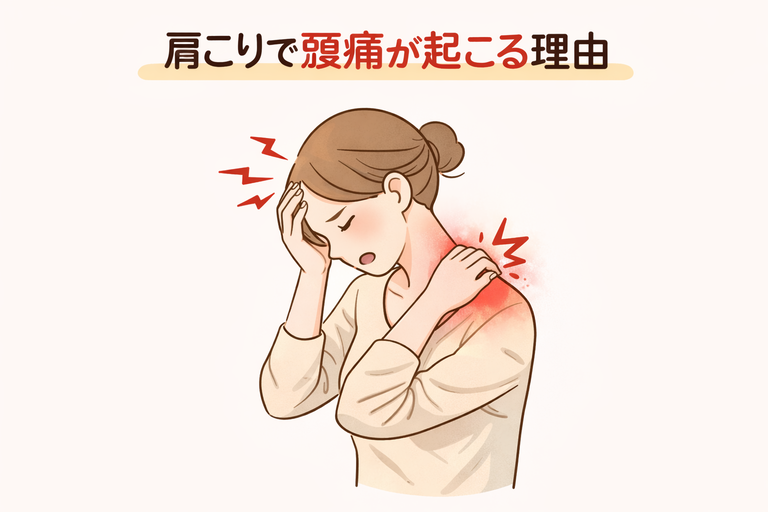 肩こりで頭痛が起こる理由