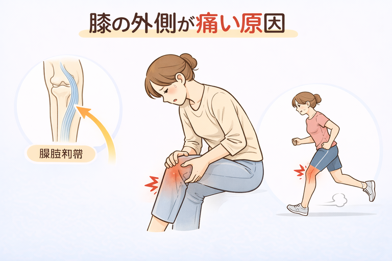 膝の外側が痛い原因｜歩くと膝の外側が痛む理由とは