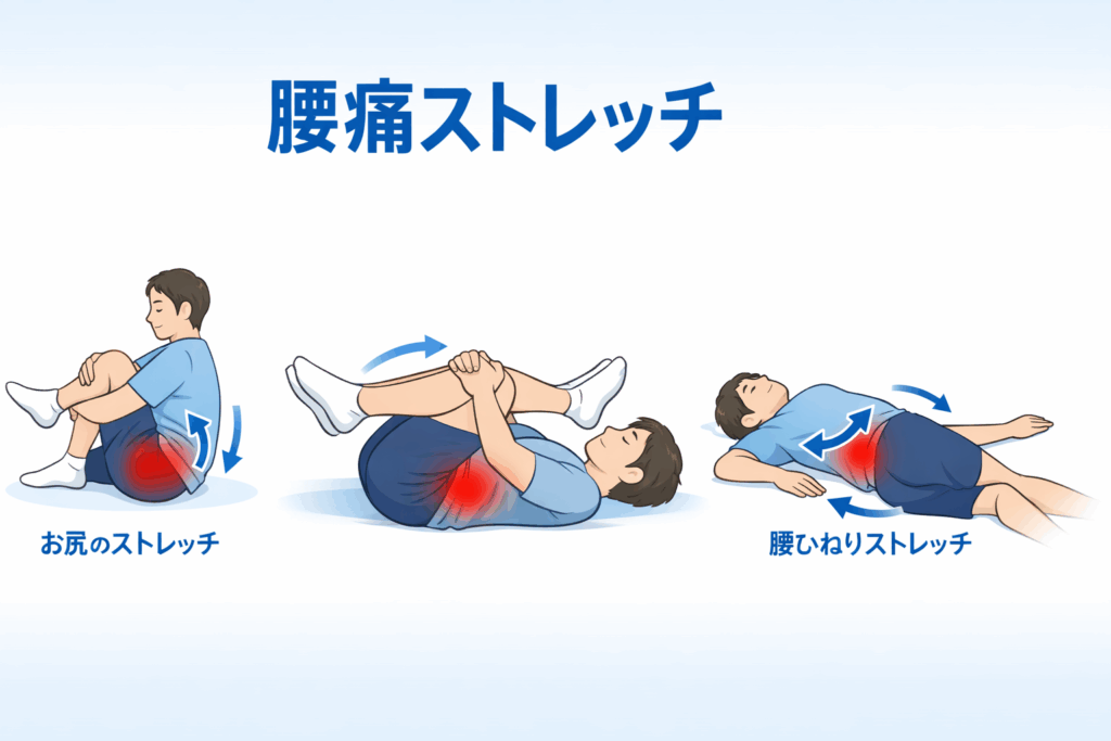 腰痛ストレッチ|自宅でできる簡単ケアと改善方法